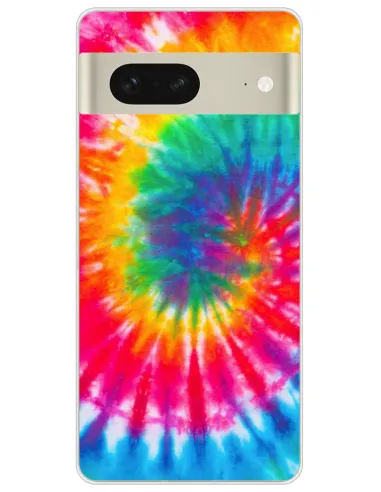 Coque En Silicone Imprim Es Pour Google Pixel Tie Dye Spirale