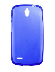 Coque en silicone gel givré Bleu Translucide | 1001coques.fr