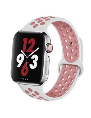 Bracelet pour Apple Watch en silicone à trous