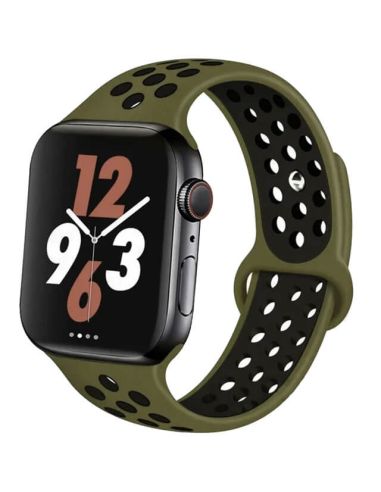 Bracelet pour Apple Watch en silicone à trous