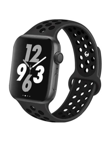 Bracelet pour Apple Watch en silicone à trous