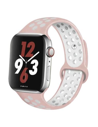 Bracelet pour Apple Watch en silicone à trous