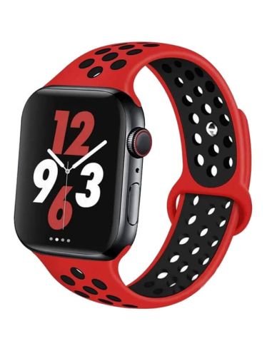 Bracelet pour Apple Watch en silicone à trous