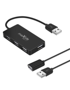 Hub USB 2.0 Maxlife - Noir