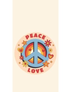 Peace and love retro