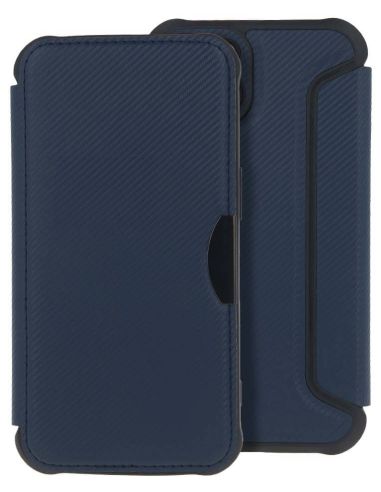 Étui Folio Smart Carbon Bleu