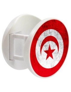 Grip imprimé pour téléphone | Design Drapeau Tunisie | Poignée et support smartphone