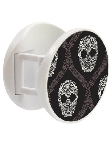 Grip imprimé pour téléphone | Design Floral skull | Poignée et support smartphone