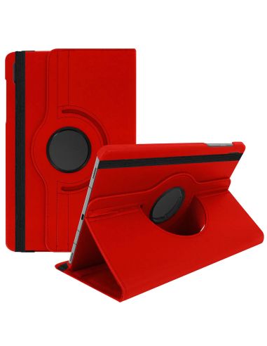 Etui housse tablette en Simili cuir Rouge