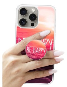 Grip imprimé pour téléphone | Design Be Happy nuage | Poignée et support smartphone