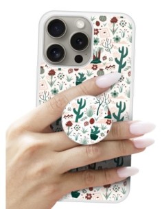 Grip imprimé pour téléphone | Design Cactus | Poignée et support smartphone