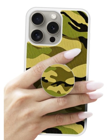 Grip imprimé pour téléphone | Design Camouflage | Poignée et support smartphone