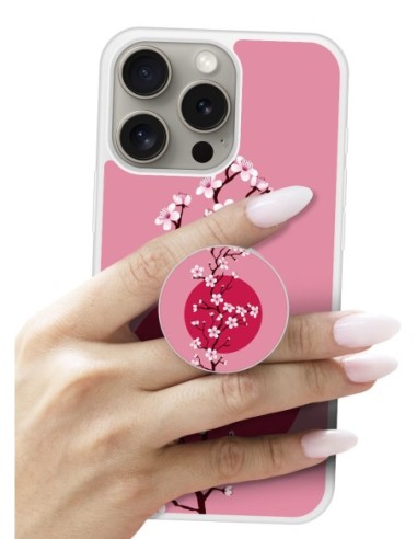 Grip imprimé pour téléphone | Design Cherry blossom | Poignée et support smartphone