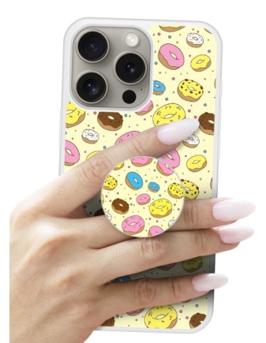 Grip imprimé pour téléphone | Design Donuts | Poignée et support smartphone