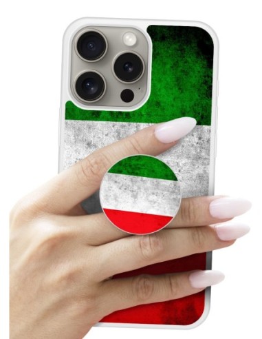 Grip imprimé pour téléphone | Design Drapeau Italie | Poignée et support smartphone