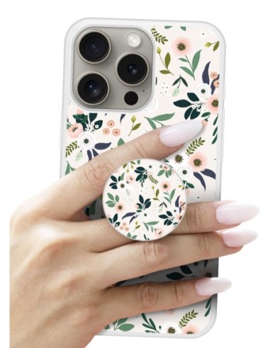 Grip imprimé pour téléphone | Design Flowers | Poignée et support smartphone