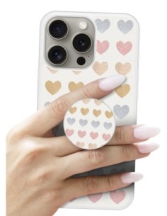 Grip imprimé pour téléphone | Design Glitter hearts | Poignée et support smartphone