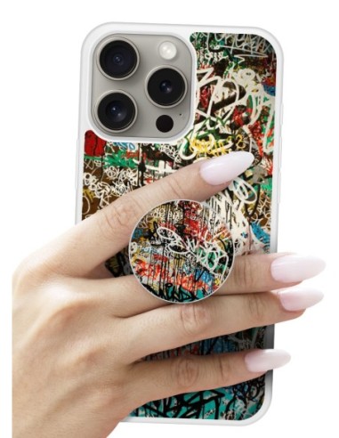 Grip imprimé pour téléphone | Design Graffiti 1 | Poignée et support smartphone