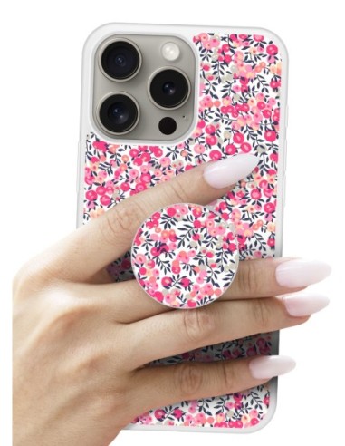 Grip imprimé pour téléphone | Design Liberty Wiltshire Rose | Poignée et support smartphone