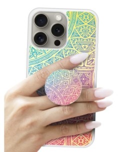 Grip imprimé pour téléphone | Design Mandala Pastel | Poignée et support smartphone