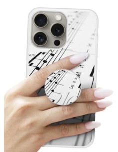 Grip imprimé pour téléphone | Design Partition de musique | Poignée et support smartphone