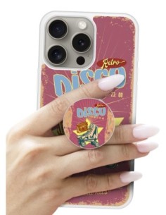 Grip imprimé pour téléphone | Design Retro disco | Poignée et support smartphone