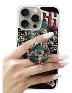 Grip imprimé pour téléphone | Design Skull Urgh | Poignée et support smartphone