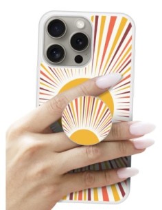 Grip imprimé pour téléphone | Design Soleil | Poignée et support smartphone