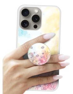 Grip imprimé pour téléphone | Design Watercolor flowers | Poignée et support smartphone