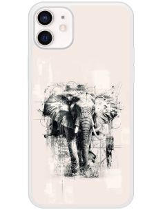 Coque Sylvain Binet | Éléphant N&B