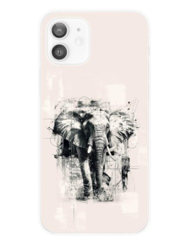 Coque Sylvain Binet | Éléphant N&B