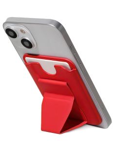 Grip Porte-cartes avec Support Pliable - Rouge