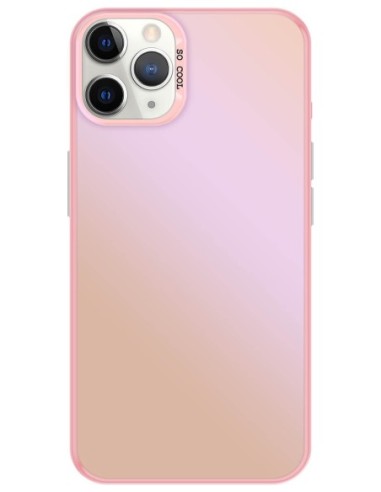 Coque So Cool effet métallisé Rose