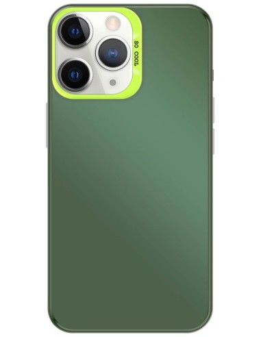 Coque So Cool effet métallisé Vert