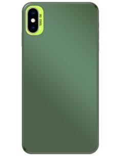 Coque So Cool effet métallisé Vert