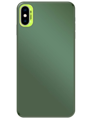 Coque So Cool effet métallisé Vert